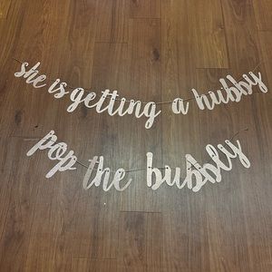 Bachelorette, bridal party sign